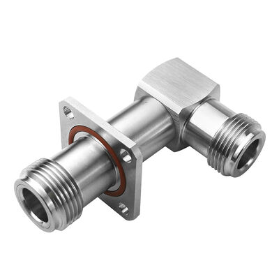 Waterproof aluminum SMA to N 90 degree  anti drone chassis equipment parts connector