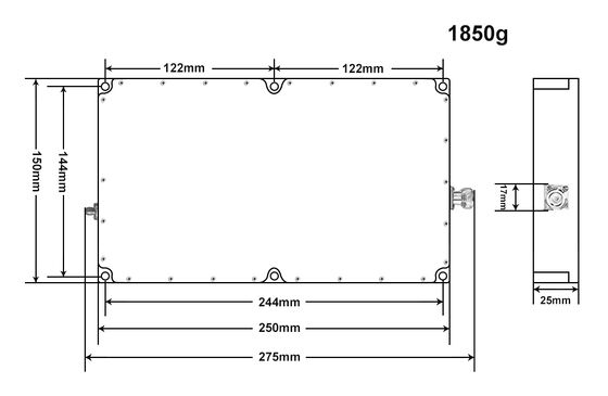 High performance  Broadband Power Amplifier module  Frequency Range 1000 MHz 6200MHz  for RF Applications
