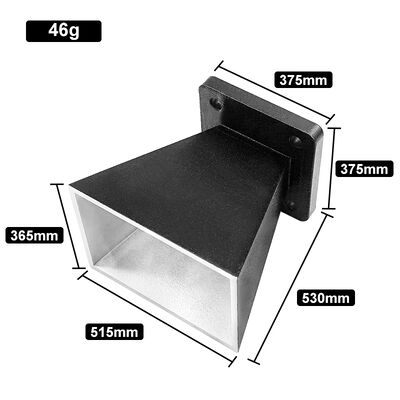 New 46g Lightweight WiFi 5150-5850MHz Horn Antenna with Matte Black Powder-Coated Finish