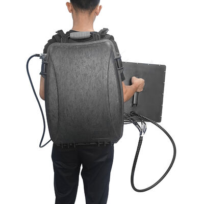 Hava güvenliği için güçlü 8 bantlı yönlü sırt çantası drone sinyal karıştırıcı ekipmanı